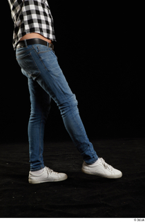  Stanley Johnson  1 casual dressed flexing jeans leg side view sneakers 0006.jpg